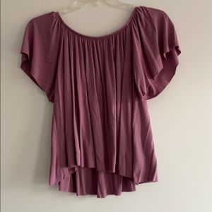 Off the shoulder ruffle top